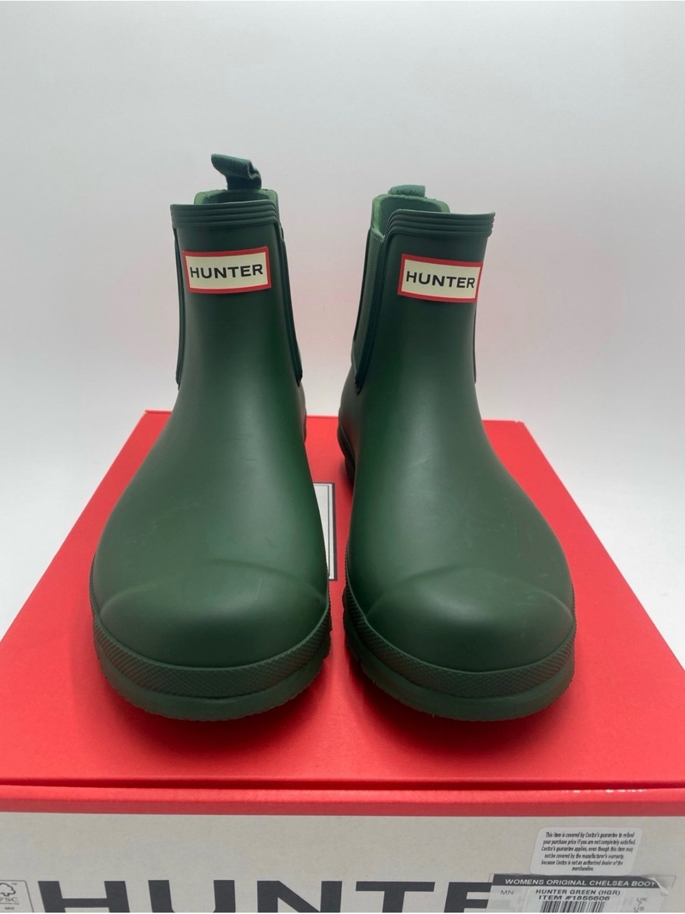 Hunter Women’s Chelsea Short Rain Boots in Forest Green - Picture 2 of 6